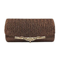 Bolsa de Mão Feminina Clutch para Festa Bolsa de Mão Feminina Importe Go Marrom 