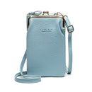 Bolsa de Ombro de Couro de Alta Qualidade e Design Luxuoso Bolsa de Ombro de Couro de Alta Qualidade e Design Luxuoso Importe Go Azul 