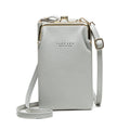 Bolsa de Ombro de Couro de Alta Qualidade e Design Luxuoso Bolsa de Ombro de Couro de Alta Qualidade e Design Luxuoso Importe Go Cinza 