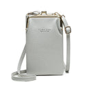 Bolsa de Ombro de Couro de Alta Qualidade e Design Luxuoso Bolsa de Ombro de Couro de Alta Qualidade e Design Luxuoso Importe Go Cinza 