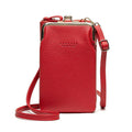 Bolsa de Ombro de Couro de Alta Qualidade e Design Luxuoso Bolsa de Ombro de Couro de Alta Qualidade e Design Luxuoso Importe Go Vermelho 