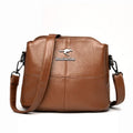 Bolsa Mikonos Couro Premium - Promoção de Natal Bolsa Mikonos Couro Premium - Promoção de Natal Importe Go Marrom 