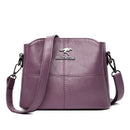 Bolsa Mikonos Couro Premium - Promoção de Natal Bolsa Mikonos Couro Premium - Promoção de Natal Importe Go Roxo 
