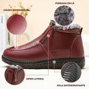 Bota de Couro Forrada com Lã Para o Frio SF31 Importe Go 