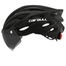 Capacete Ciclismo com Luz Traseira e Viseira Magnética Masculino/Feminino Cairbull ciclismo 1 Importe Go Modelo 1 (54-61cm) 