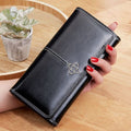 Carteira Feminina Longa Scarlett Wallets & Money Clips Importe Go Preta 