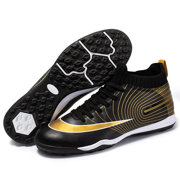 Chuteira Profissional de Futebol/Futsal Masculina Antiderrapante Chuteira Profissional de Futebol/Futsal Masculina Antiderrapante Importe Go Preto Quadra 36
