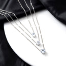 Colar Feminino De Zircão Coração Estrela Em Camadas A4 Colar Feminino De Zircão Coração Estrela Em Camadas Importe Go 2 