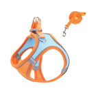 Coleira Peitoral para Cachorros e Gatos - Comforpet Coleira Peitoral para Gatos e Cachorros Importe Go Laranja e Azul XXXS 