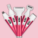 Depilador Elétrico Feminino 4 em 1 Depilador Elétrico Feminino 4 em 1 Importe Go Branco / Rosa 
