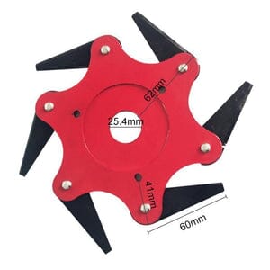 Disco de Corte para Roçadeira Universal com 6 Lâminas - Disco Premium ferramentas 135 Importe Go 