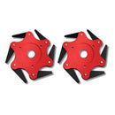 Disco de Corte para Roçadeira Universal com 6 Lâminas - Disco Premium ferramentas 135 Importe Go 2 Unidades 