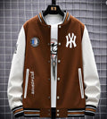 Jaqueta Baseball Colegial Masculina- K2 NY L1P18 Jaqueta K2 NY Importe Go Marrom P 