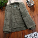 Jaqueta Clássica Flanelada em Algodão 004 - Jaqueta Flanelada masculina Importe Go Verde Musgo P 