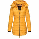 Jaqueta Feminina Puffer Longa com Capuz - WinterGlam Jaqueta Feminina Puffer Longa com Capuz - WinterGlam Importe Go Amarelo P 