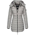 Jaqueta Feminina Puffer Longa com Capuz - WinterGlam Jaqueta Feminina Puffer Longa com Capuz - WinterGlam Importe Go Cinza P 