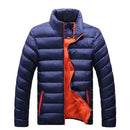 Jaqueta Masculina Impermeável com Forro Interno Aquecido Jaqueta Masculina Impermeável com Forro Interno Aquecido Importe Go Azul e Vermelho P 