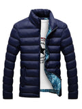 Jaqueta Masculina Impermeável com Forro Interno Aquecido Jaqueta Masculina Impermeável com Forro Interno Aquecido Importe Go Azul Escuro P 