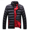 Jaqueta Masculina Impermeável com Forro Interno Aquecido Jaqueta Masculina Impermeável com Forro Interno Aquecido Importe Go Preto e Vermelho P 