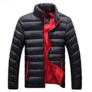 Jaqueta Masculina Impermeável com Forro Interno Aquecido Jaqueta Masculina Impermeável com Forro Interno Aquecido Importe Go Preto e Vermelho P 