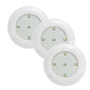 Kit 3 Luminárias de Led Inteligentes com Controle Remoto Kit 3 Luminárias de Led Inteligentes com Controle Remoto Importe Go 1 controle 3 Lampadas Branco Frio 
