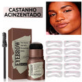 Kit Carimbo para Sobrancelhas - BrowLine Kit Carimbo para Sobrancelhas Importe Go Kit castanho acinzentado 