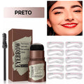 Kit Carimbo para Sobrancelhas - BrowLine Kit Carimbo para Sobrancelhas Importe Go Kit preto 