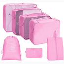Kit com Bolsas Organizadoras Premium - Compre 5 Leve 8 Kit com Bolsas Organizadoras Premium - Compre 5 Leve 8 Importe Go Rosa 