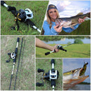 Kit de Pesca Carretilha Premium 10 Rolamentos + Vara Premium Kit de Pesca Carretilha Premium 10 Rolamentos + Vara Premium Importe Go 