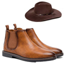 Kit Embaixador - Bota de Couro + Chapéu de Brinda | Edição Gustavo Lima P20-154 Importe Go Bege 37 P (57)