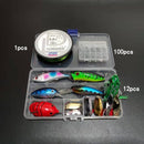 Kit para Pesca com 164 Peças - Linha, Anzol e Iscas Artificiais Kit para Pesca com 164 Peças - Linha, Anzol e Iscas Artificiais Importe Go 