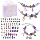 Kit Pulseiras e Berloques DIY em Prata - 64 Peças Kit Pulseiras e Berloques DIY em Prata - 64 Peças Importe Go Sereia Roxa 