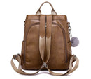 Mochila Antifurto Feminina de Couro Legítimo - Protect Max Novo Importe Go 