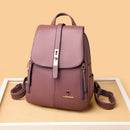 Mochila Feminina de Couro Legítimo - Infinity P4 - Infinity Importe Go Lilás 