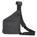 Mochila Slim Antifurto - SafeBag® Mochila Anti Furto Slim Importe Go Cinza - Ombro Direito 