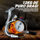 Molinete Profissional de Pesca com 12Kg Drag | Golden Fish P16-20 Importe Go 