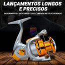 Molinete Profissional de Pesca com 12Kg Drag | Golden Fish P16-20 Importe Go 