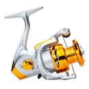 Molinete Profissional de Pesca com 12Kg Drag | Golden Fish P16-20 Importe Go Dourado + Chassi em Alumínio 