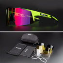 Óculos de Ciclismo & Corrida UV400 com 4 Lentes Polarizadas 122 - BK - Óculos de Ciclismo & Corrida UV400 Importe Go Verde 