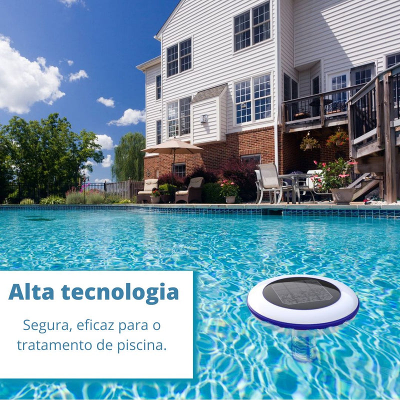 Purificador de Piscina Ionizador Solar Purificador Ionizador Solar - Sua Piscina Cristalina sem Preocupações Importe Go 