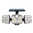 Refletor Externo Solar LED com 3 Cabeças - TripleGlow Refletor Externo Solar LED com 3 Cabeças - TripleGlow Importe Go 1 Unidade 