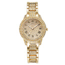 Relógio Cravejado Feminino + Pulseira de Brinde Relógio Cravejado Feminino + Pulseira de Brinde Importe Go Ouro 