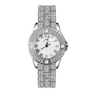 Relógio Cravejado Feminino + Pulseira de Brinde Relógio Cravejado Feminino + Pulseira de Brinde Importe Go Prata 