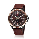 Relógio de Couro Masculino Force Exclusive Relógio Force Exclusive - Acessórios 051 Importe Go Relógio Marrom 