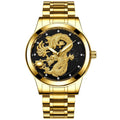 Relógio Dragon Gold Relógio Dragon Gold Importe Go Dourado/Preto 