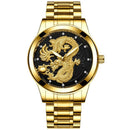 Relógio Dragon Gold Relógio Dragon Gold Importe Go Dourado/Preto 