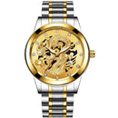 Relógio Dragon Gold Relógio Dragon Gold Importe Go Prata/Dourado 