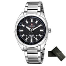 Relógio Masculino NAVIFORCE Sport Fashion Relogios - NAVIFORCE Importe Go Prata / Preto 