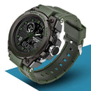Relógio Militar Sport - À prova de água Relógio Militar Sport Importe Go Verde 