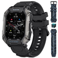 Relógio Smartwatch Max Rock Ultra à Prova D'água e Impactos + 1 Pulseira Extra P20-88 Importe Go Preto 